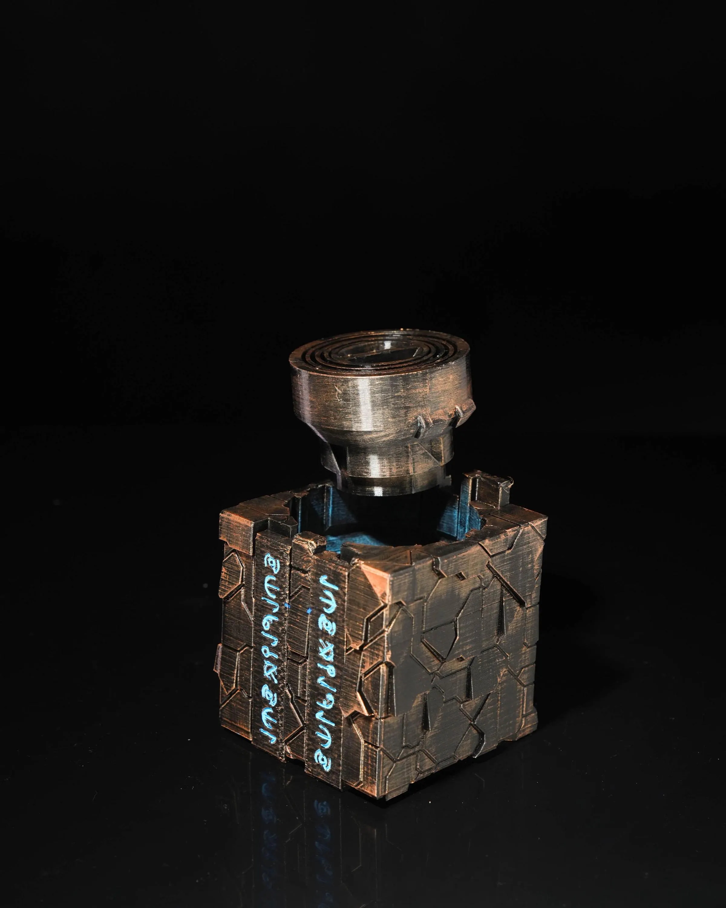 Caixa de Enigma Secreta com Mecanismo Oculto – Cubo de Artefacto Misterioso – Presente Único para Ele – Caixa Desafio de Raciocínio – Decoração Geek – Estilo Steampunk